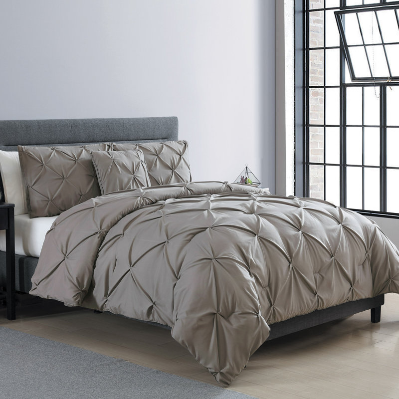 Carmen 3-Piece Pintuck Comforter Set