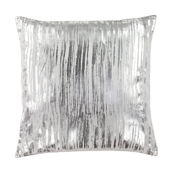 Metallic Silver Pillow Wayfair Ca