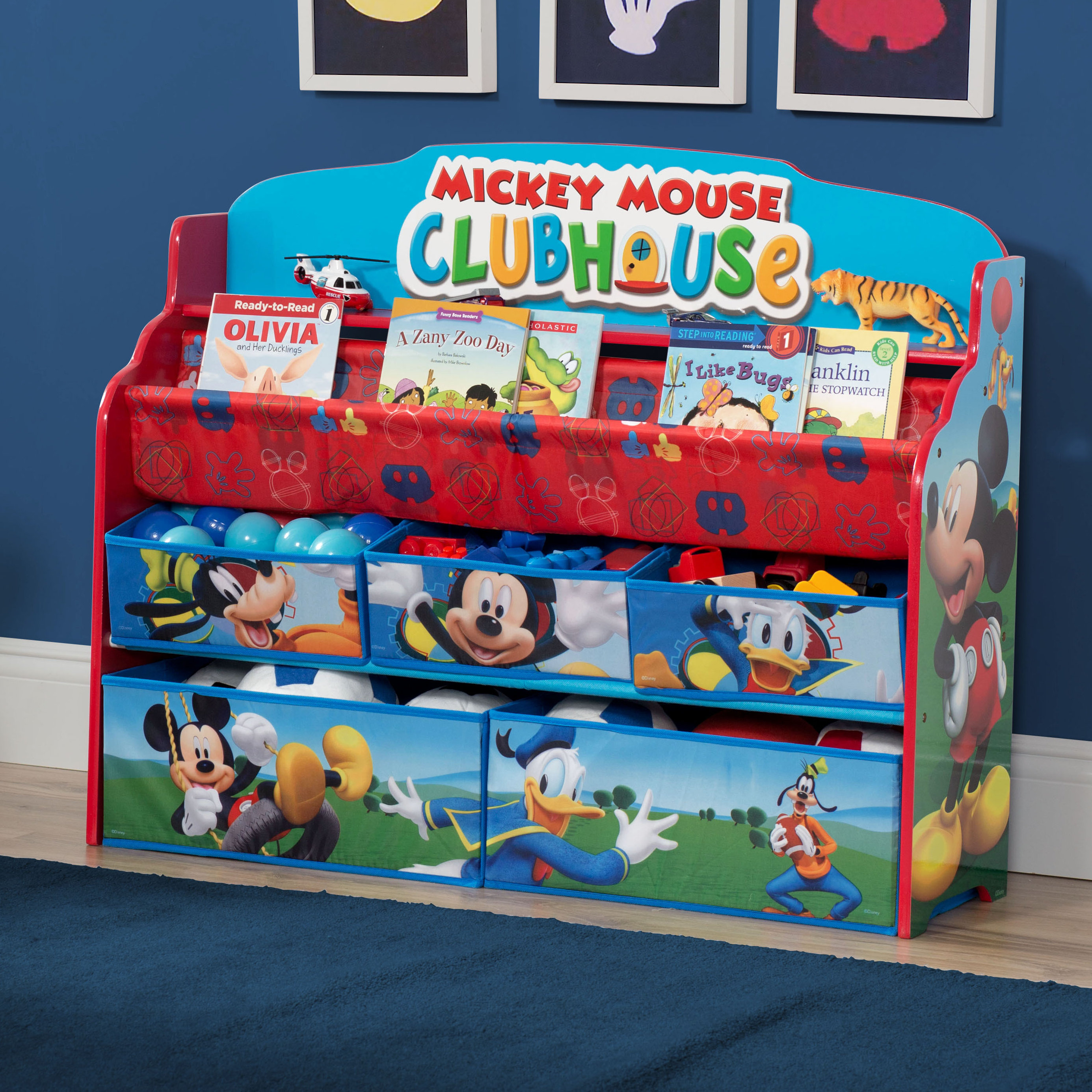 mickey mouse fabric toy box