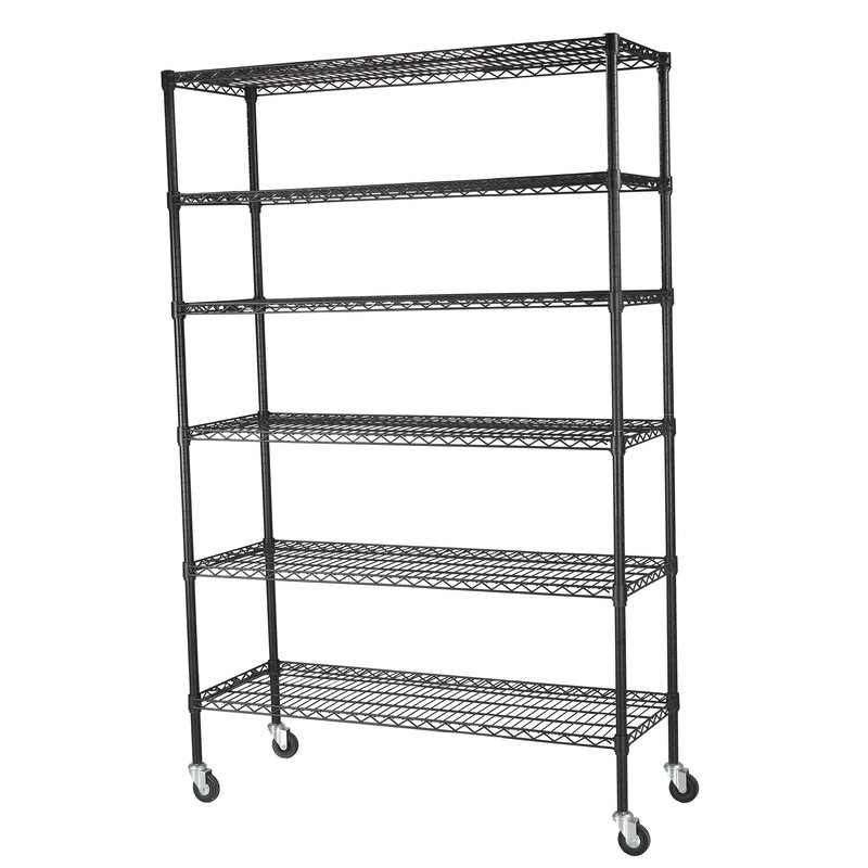 Sandusky Mobile 6 Shelf Wire Shelving Reviews Wayfair