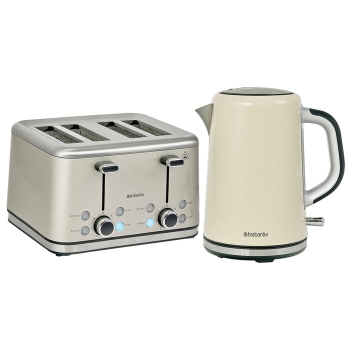 Brabantia 4 Slice Breakfast Toaster And Kettle Set & Reviews 