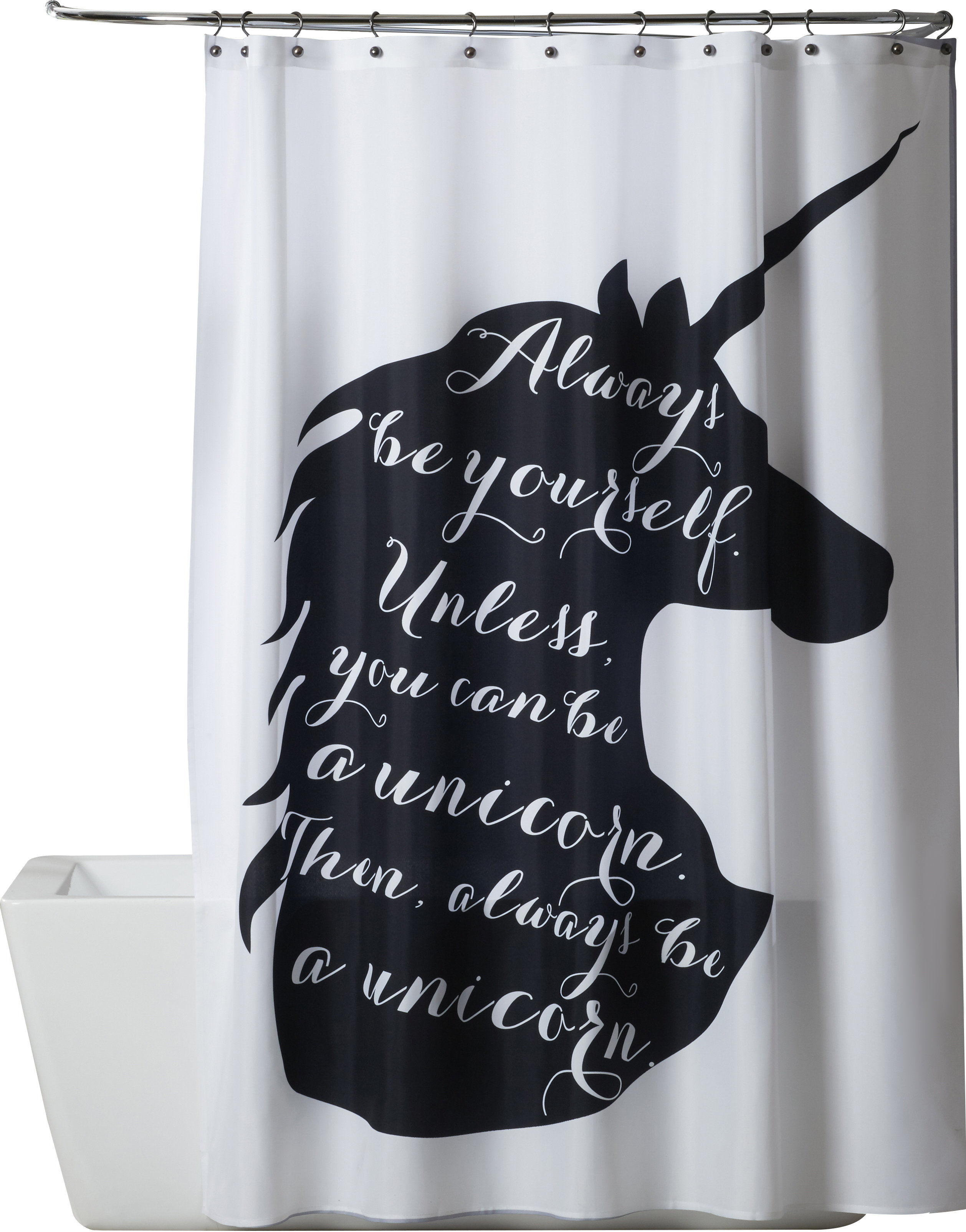 Isabelle Max Ailish Always Be A Unicorn Single Shower Curtain Wayfair