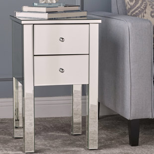 Dalveen Mirror End Table by Mercer41 Today Only Sale