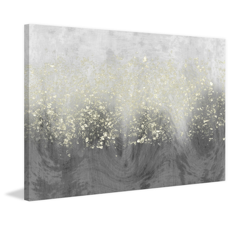House Of Hampton Glitter Swirl I Acrylic Painting Print On