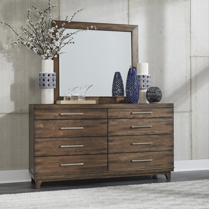 Brayden Studio Schacht Beveled Lighted Dresser Mirror Wayfair