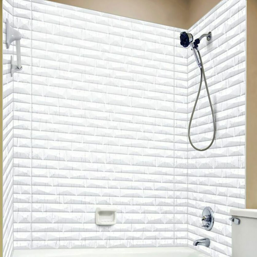 FromPlainToBeautifulInHours Vista Mirroflex Tub and Shower Wall