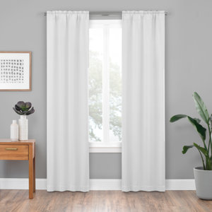 Engelke Solid Blackout Thermal Rod Pocket Curtain Panels (Set of 2)