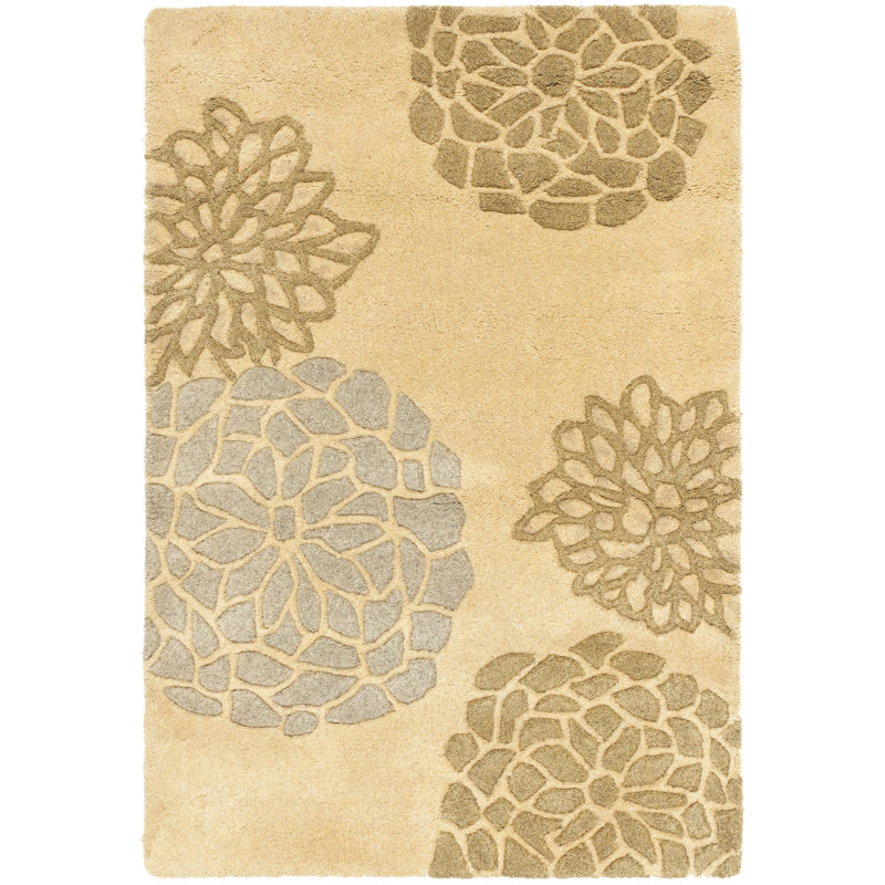 Safavieh Runner Soho Floral Hand Tufted Wool Beige Area Rug Wayfair