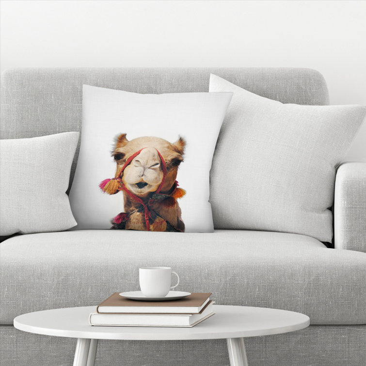 camel throw pillows