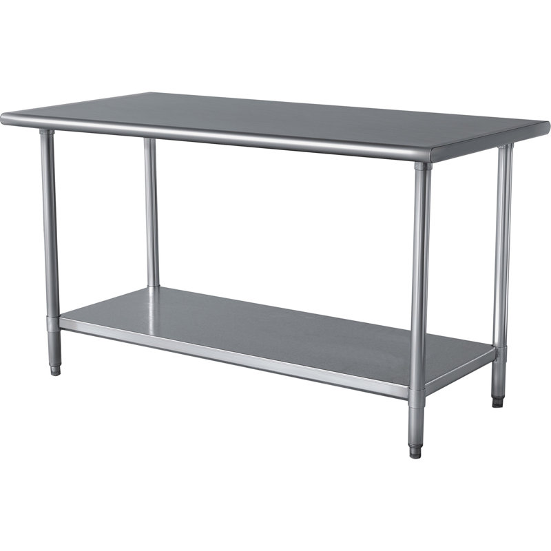 Wayfair Basics 49"W Stainless Steel Top Workbench