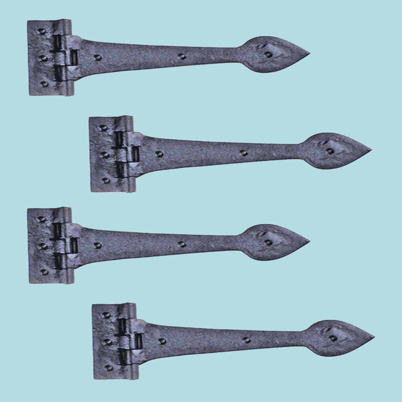 The Renovators Supply Inc Heart Tip Rough Forged Iron Door Strap