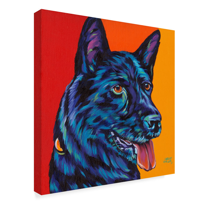 East Urban Home Dogs In Color I Acrylic Painting Print On Wrapped Canvas Wayfair