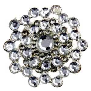 Crystal Brooch Cabinet Circle Novelty Knob