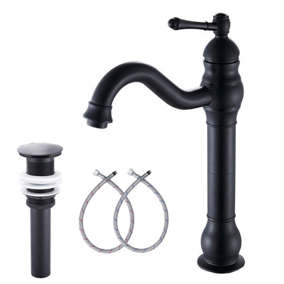 Vessel Sink Bathroom Faucet with Drain Assembly