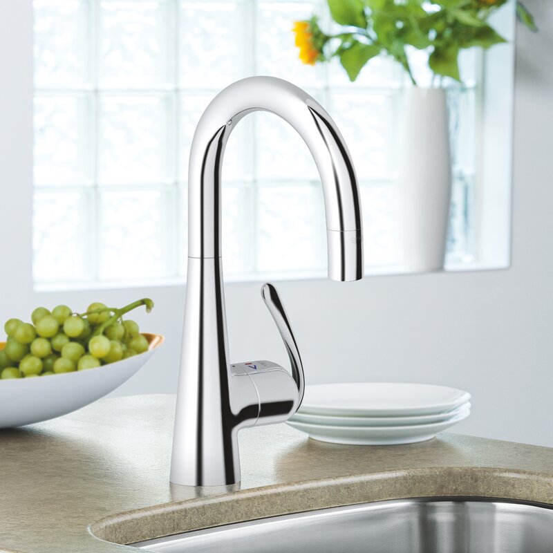 GROHE Zedra Pull Down Touch Bar Faucet With Accessories & Reviews | Wayfair