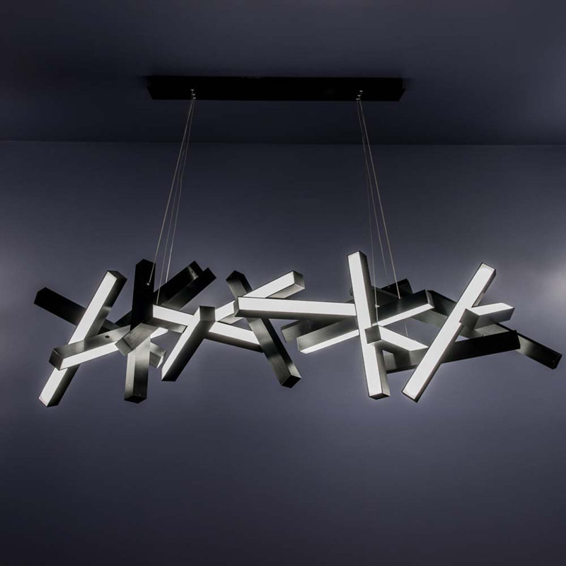 Modern Forms Chaos 19 Light Unique Geometric Chandelier Wayfair