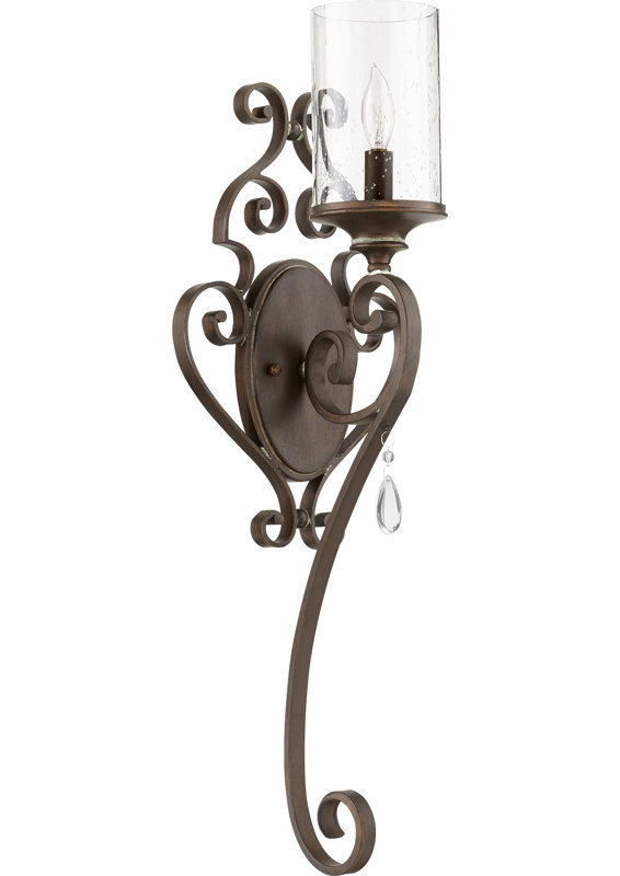 Ophelia Co Miley 1 Light Dimmable Candle Wall Light Reviews Wayfair