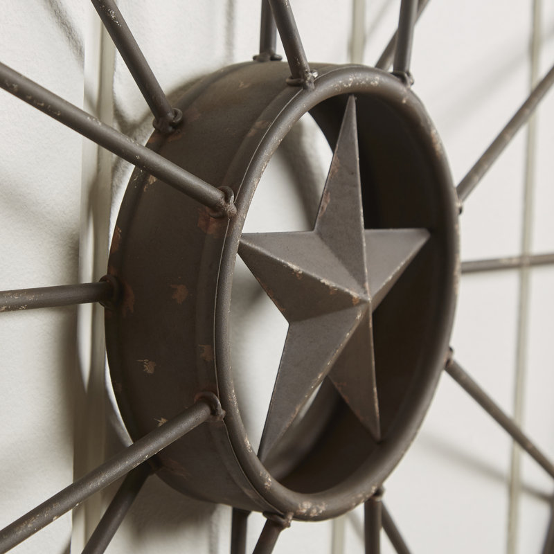 Millwood Pines Rustic Wagon Wheel Wall Decor Reviews Wayfair
