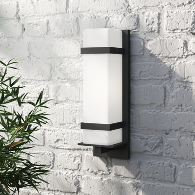 Jaimey Frosted Glass Outdoor Flush Mount
