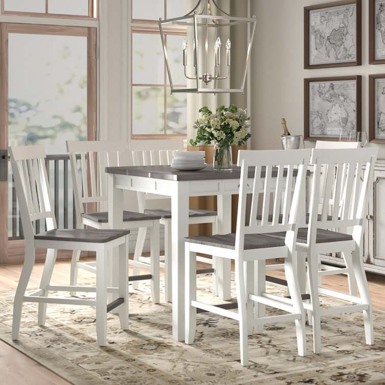 August Grove® Reichard Counter Height Extendable Dining Set & Reviews
