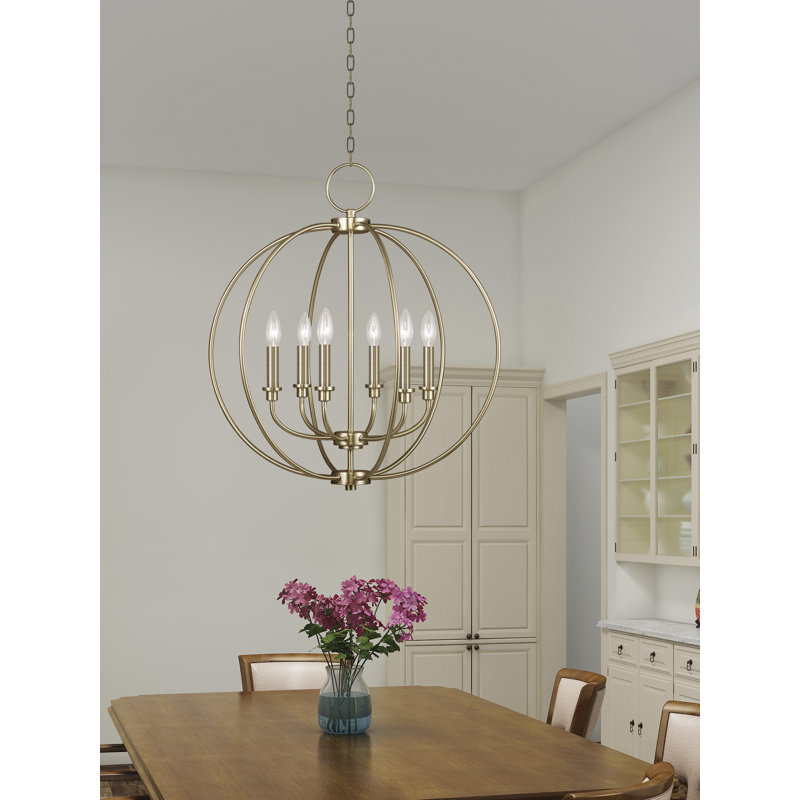 Naomie 6 Light Candle Style Globe Chandelier Reviews Joss Main