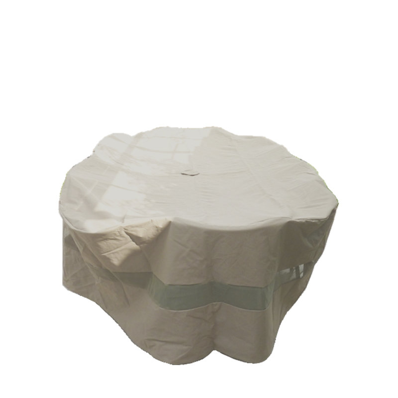 Freeport Park Oval Patio Set Covers 120 L X 86 W Fits Rectangle Table With Swivel Chair Or Chair In The End Centre Hole For Umbrella Wayfair Ca