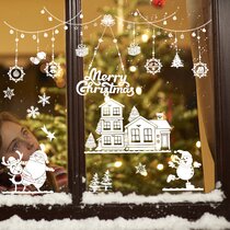 CGSignLab Holiday Decor Christmas Pattern Perforated Window Decal 12x12 