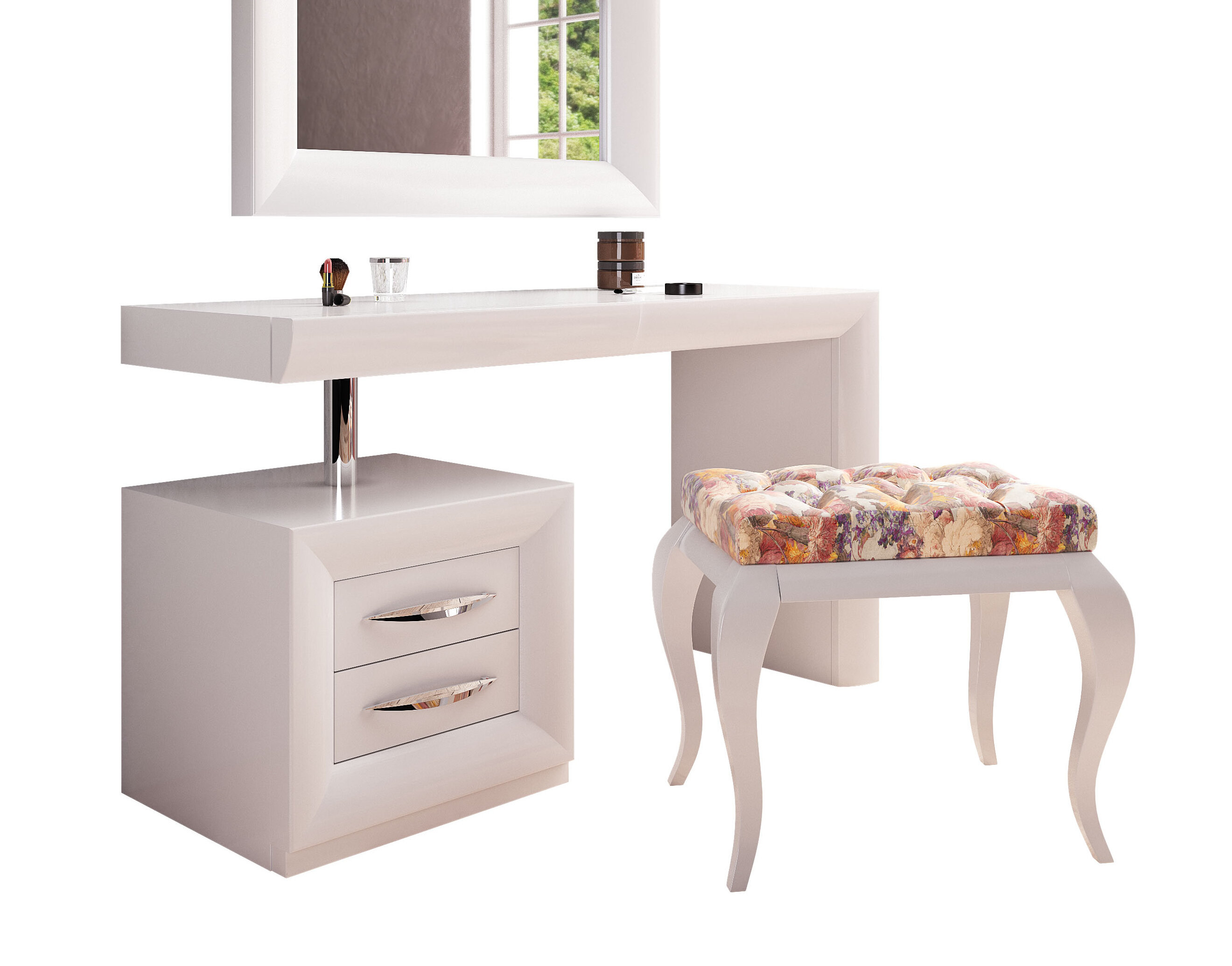 Orren Ellis Vanity Set With Stool Wayfair