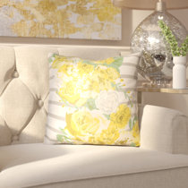 wayfair yellow pillows