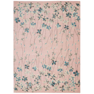 Pink Rugs Joss Main Clancy Contemporary Fl Pink Area Rug