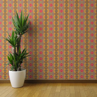Télécharger gratuitement Images Bungalow Rose Tribal Inspired Wallpaper African Geometric actualisé par