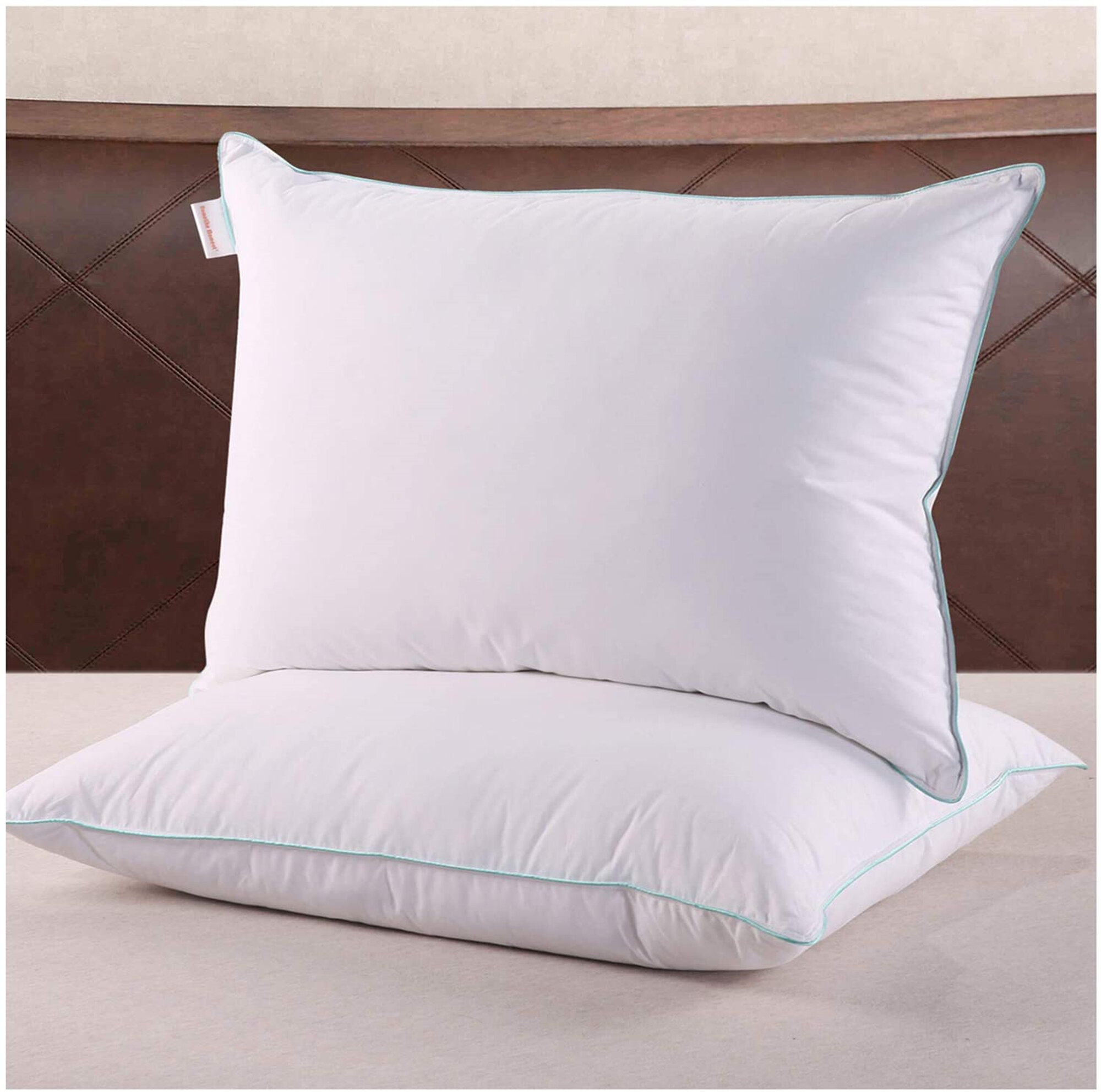 LUXURY DUCK FEATHER & DOWN Pillows Hotel Quality 2 Pack Comfortable Extra Soft