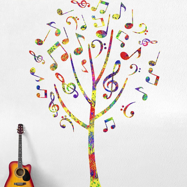 Wall Sticker Music Strings Design Removable Home Décor Wall Decal