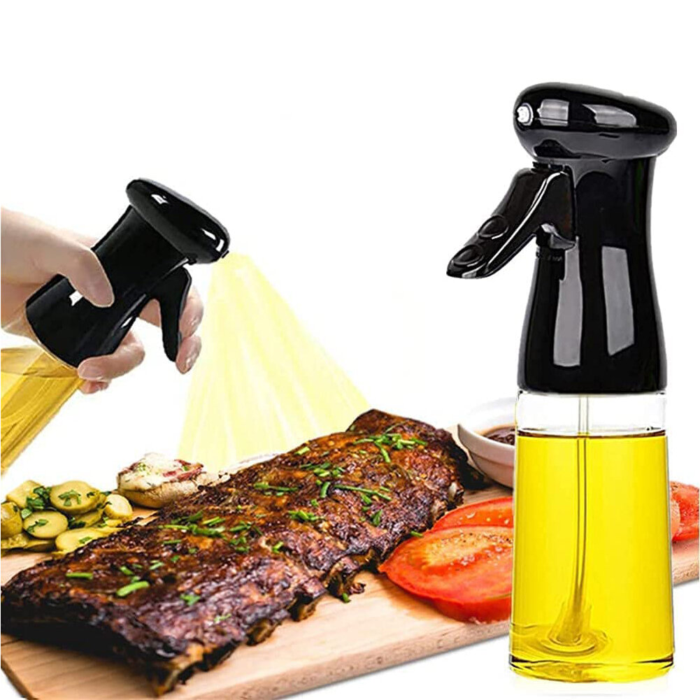 Prep And Savour Olive Oil Sprayer For Cooking 200ml Glass Oil Dispenser Bottle Spray Mister