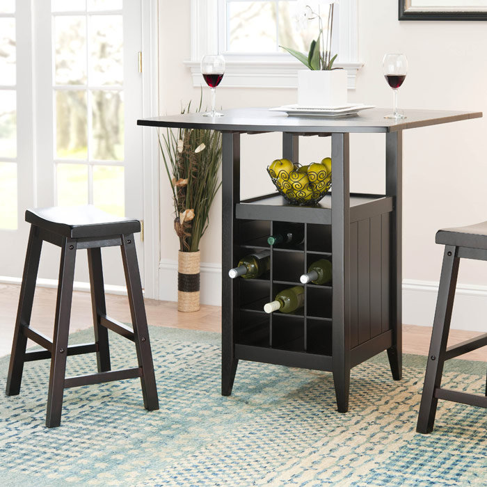 Carisbrooke 3 Piece Pub Table Set in Espresso & Reviews | Joss & Main Carisbrooke 3 Piece Pub Table Set in Espresso & Reviews | Joss & Main