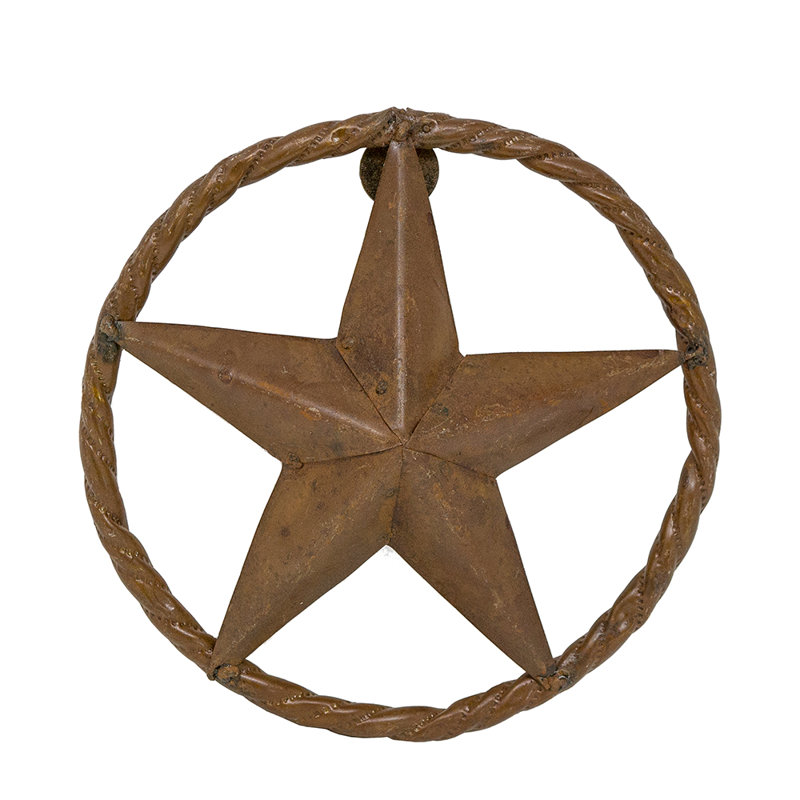 Union Rustic Rustic Star With Rope Ring Wall Decor Reviews Wayfair