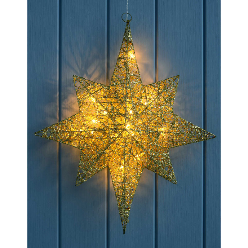 The Seasonal Aisle Pre Lit String Warm Led Gold Star Christmas Pre Lit String Warm Led Gold Star Christmas Decoration