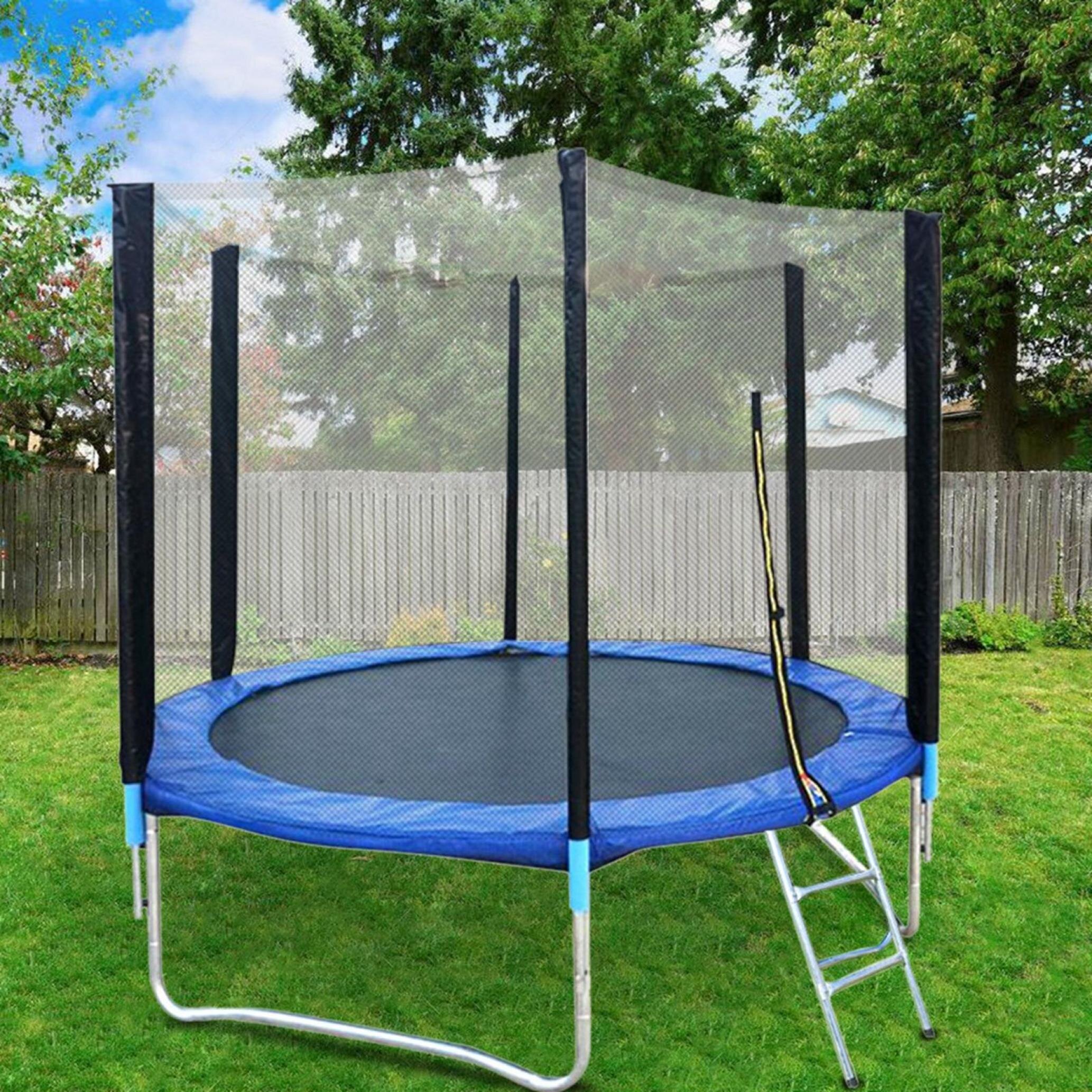 Details about   12 FT Trampoline Jumping Mat Kids Adults with Enclosure Net Indoor Outdoor Yard 