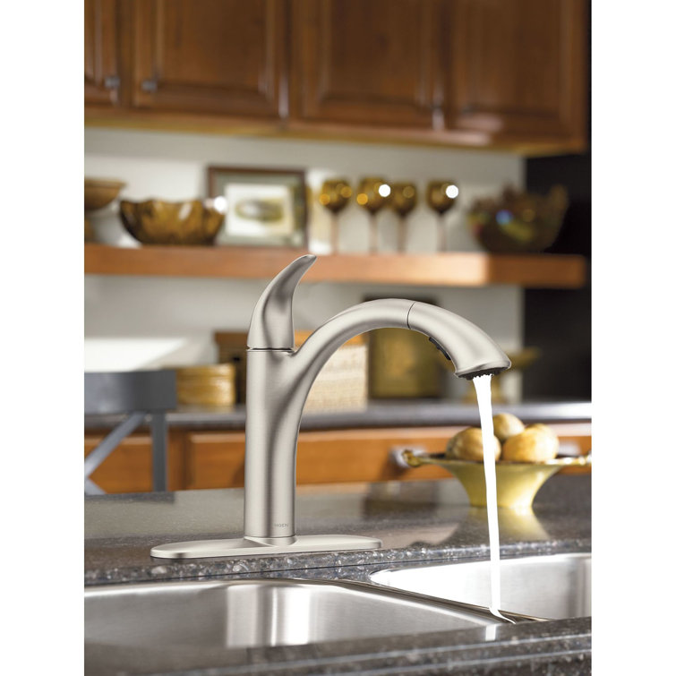 Camerist Pull Out Single Handle Kitchen Faucet with Duralock