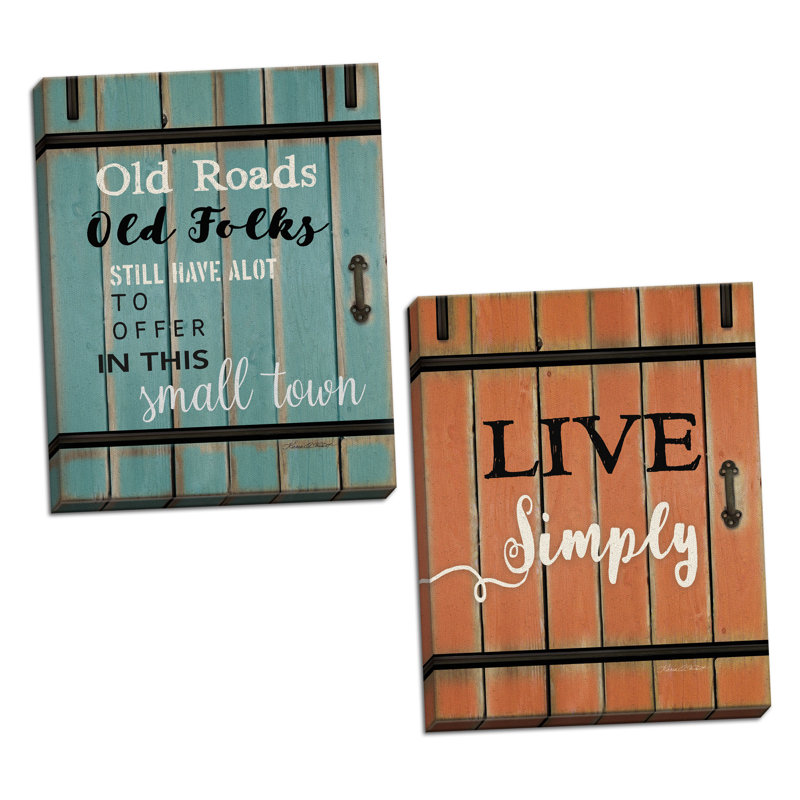 Gracie Oaks Live Simply Barn Door And In This Small Town Barn