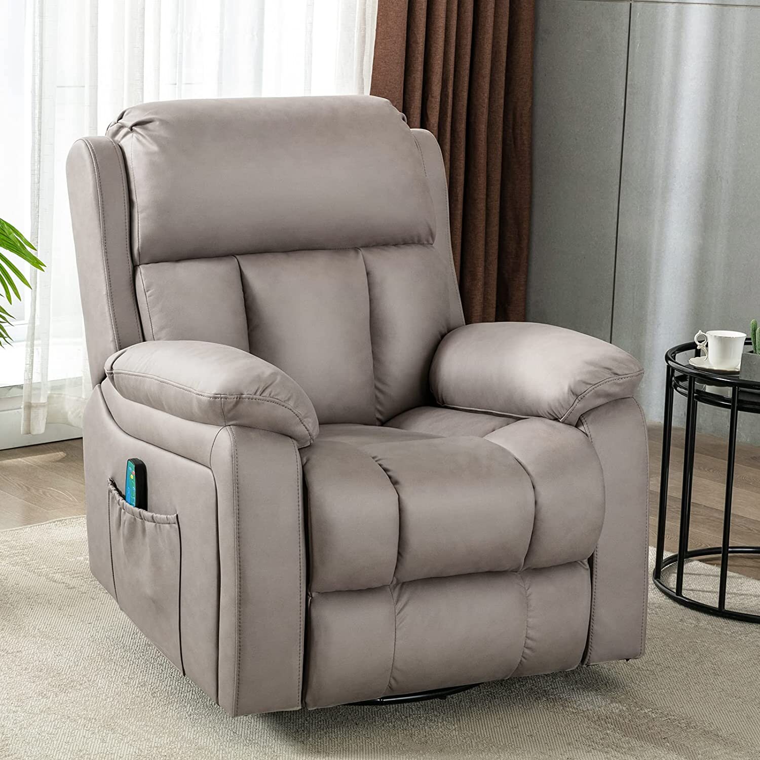 reclining massage chair latitude run fabric