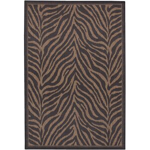 Sawtelle Black Indoor/Outdoor Area Rug