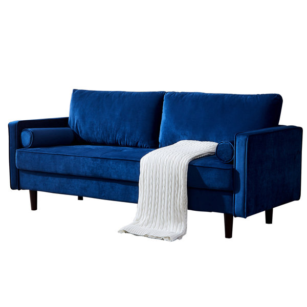Mercer41 Thorgun 75 6 Wide Velvet Square Arm Sofa Wayfair