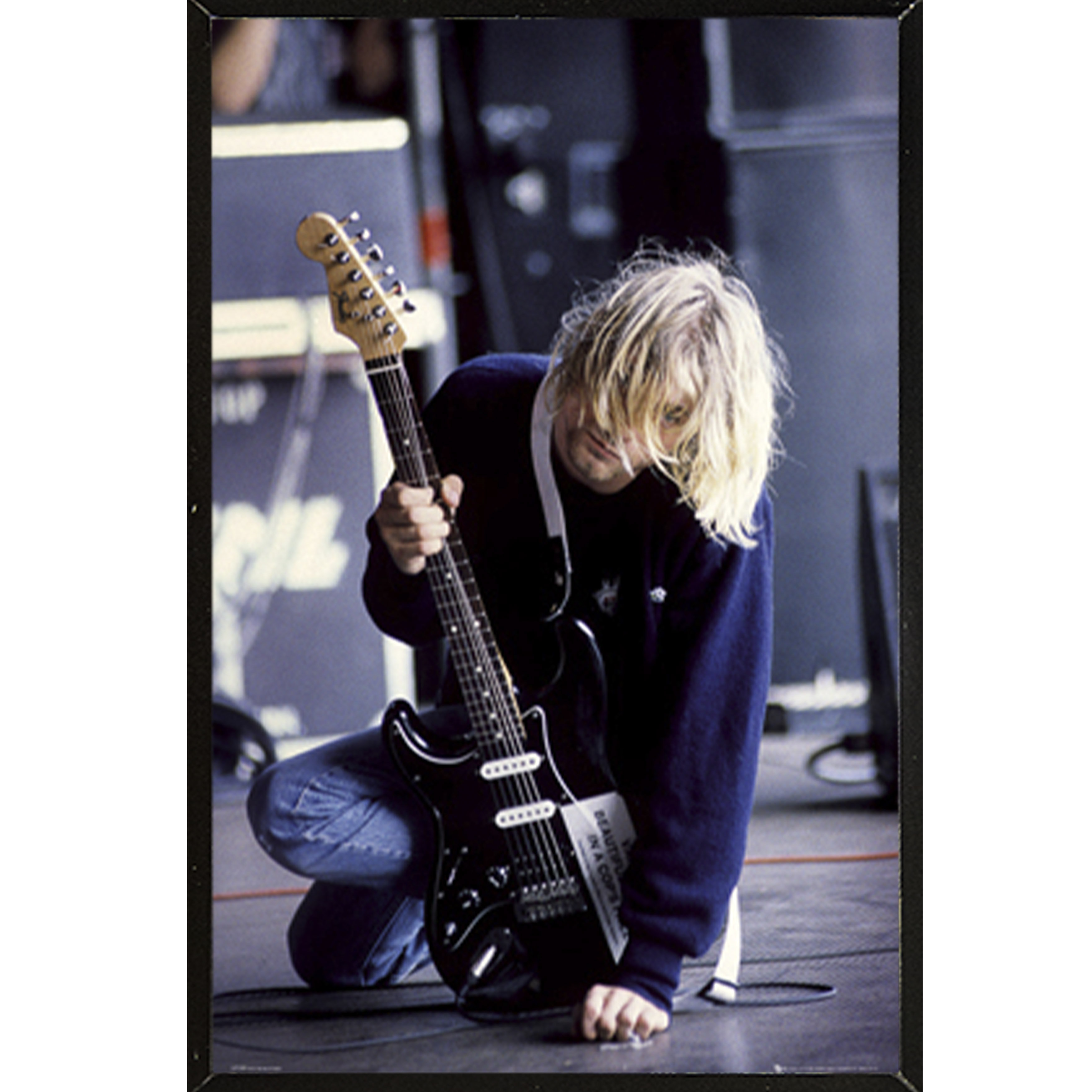 Kurt cobain black guitar Clearance