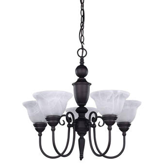 Ebern Designs Ewenn 6 Light Statement Rectangle Led Chandelier Reviews Wayfair