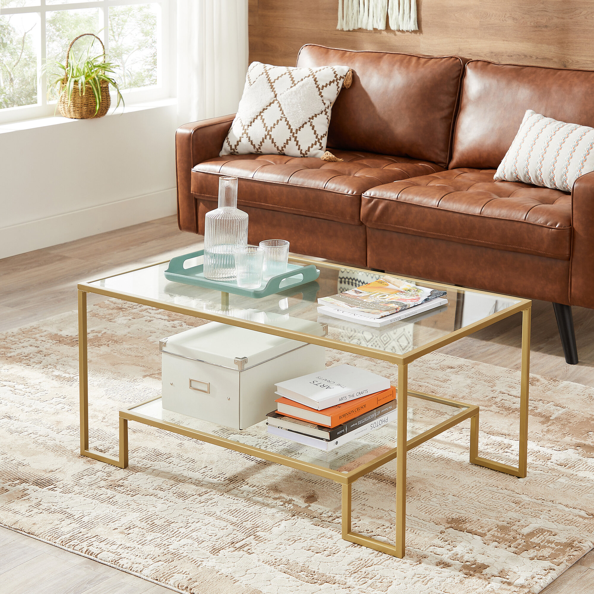 Donahue Frame Coffee Table with Storage