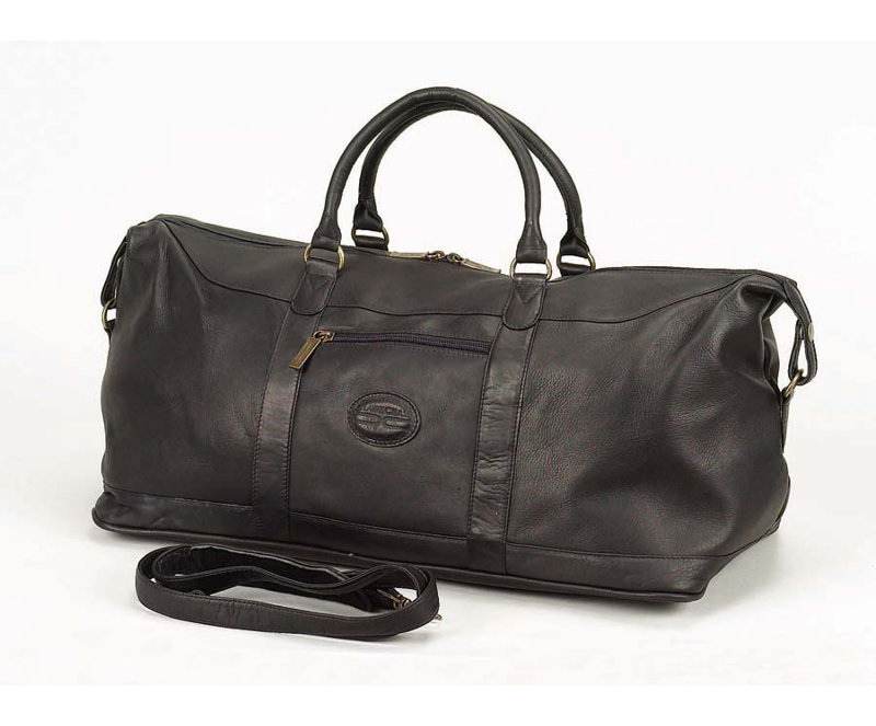 leather carry on duffel