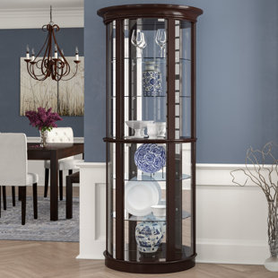 Go to store & view more images Fleur De Lis Living Sarcoxie Lighted Curio Cabinet