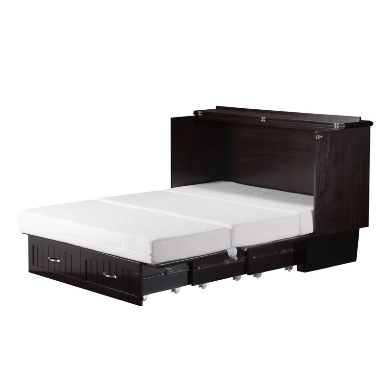 Beachcrest Home Graham Queen Storage Murphy Bed With Mattress