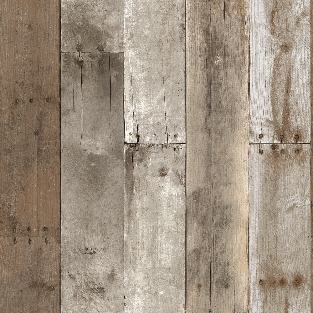 Peel and Stick Contemporary Farmhouse Shiplap Reclaimed Wood Plank Wallpaper